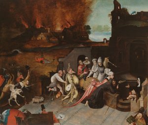 Pyhän Antoniuksen kiusaus tekijältä Jheronimus Bosch (copy after)