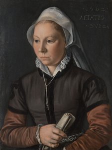 Nuoren naisen muotokuva, 1562. tekijältä Joachim Beuckelaer