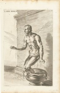 Seneca, kaiverrus Richard Collin tekijältä Joachim von (after) Sandrart