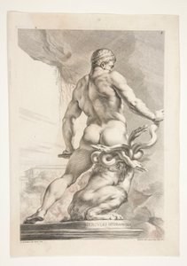 Hercules Hydramuvince (Hercules and the Hydra) tekijältä Joachim von Sandrart