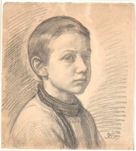 Muotokuva taidemaalari J.Th. Skovgaard poikana tekijältä Joakim Frederik Skovgaard
