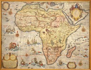 Joan Blaeun Afrikan kartta vuodelta 1686 tekijältä Joan Blaeu