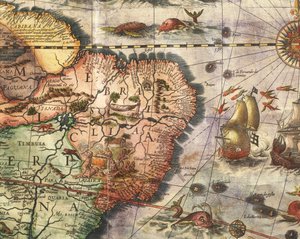 Joan Blaeun luoma Amerikan kartta tekijältä Joan Blaeu