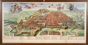 Torinon kartta, Joan Blaeu Theatrum Sabaudiaesta, kaiverrus tekijältä Joan Blaeu