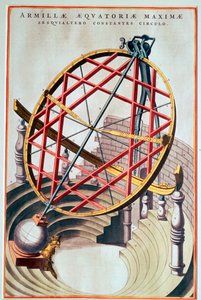 Tycho Brahen päiväntasaajan armillary, 1500-luku tekijältä Joan Blaeu