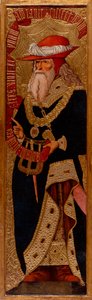 Abraham - Joan Gascon maalaus (aktiivinen 1500-1529) - n. 1500 - Tempera paneelissa - 233,5x66,1 - Katalonian kansallinen taidemuseo, Barcelona