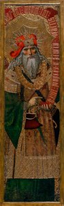 David - Joan Gascon maalaus (aktiivinen 1500-1529) - n. 1500 - Tempera paneelissa - 210,8x60 - Katalonian kansallinen taidemuseo, Barcelona