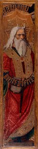 Moise - Mooses - Joan Gascon maalaus (aktiivinen 1500-1529) - n. 1500 - Tempera paneelissa - 294,4x55,9 - Katalonian kansallinen taidemuseo, Barcelona