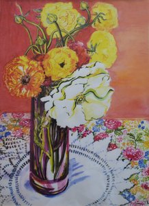 Ranunculus pitsikankaalla, tekijältä Joan Thewsey