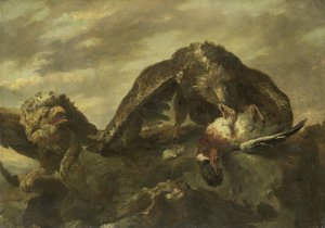 Eagles on the Cliffs tekijältä Joannes Fijt (copy after)