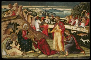 The Adoration of the Magi (tempera paneelissa) tekijältä Joannes Permeniates