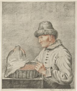 katkarapujen myyjä tekijältä Joannis Jacobus Bijlaert (signed by artist)