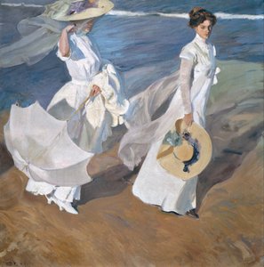 Kävely merenrantaa pitkin tekijältä Joaquín Sorolla
