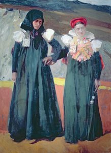 Perinteinen mekko Anson laaksosta tekijältä Joaquin Sorolla y Bastida