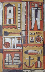Rakentava (tempera kankaalle)