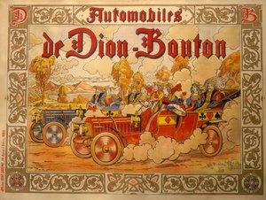 De Dion Bouton -autot, 1920-luvun julistemainos