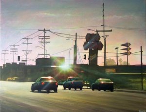 San Fernando Valley 4, noin 2012 (akryyli paneelille). tekijältä Joby Hickey