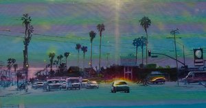 San Fernando Valley 7, noin 2024 (akryyli paneelille). tekijältä Joby Hickey