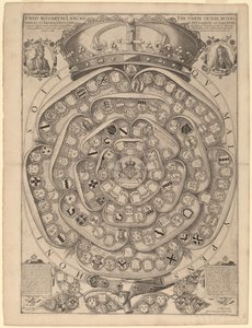 Talbotin ruusu: Kirja sukkanauhan ritareista, 1486-1589 tekijältä Jodocus Hondius I after Thomas Talbot