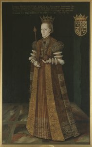 Marguerite Lejonhufvud, reine consort de Sweden, seconde pouse de Gustave I Vasa – Ruotsin kuningatar Margaret Leijonhufvud (1516-1551), kirjoittanut Uther, Johan Baptista van (toimii 1562-1597). Öljy kankaalle. Mitat: 195 x 121 cm. Tukholman kansallismuse tekijältä Johan Baptista van (active 1562 1597) Uther