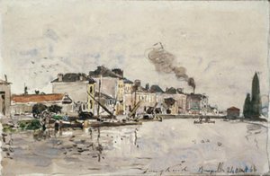 El canal en Bruxelles-finès tekijältä Johan Barthold Jongkind