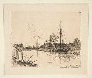 Le Canal (kanava) tekijältä Johan Barthold Jongkind