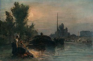 Moonlight, c1870, 1903 tekijältä Johan Barthold Jongkind