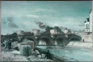 Pariisi, Pont Neuf tekijältä Johan Barthold Jongkind