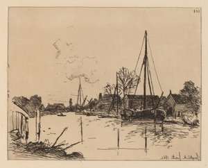 Kanava (Le Canal) tekijältä Johan Barthold Jongkind