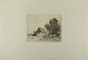 Sairaanhoitaja, kuuden etsauksen kirjasta, Hollannin näkymiä. tekijältä Johan Barthold Jongkind