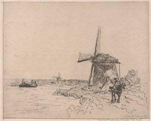 The Towpath, painaja Auguste Delâtre (s.1822) tekijältä Johan Barthold Jongkind