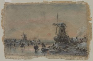 Näkymä Arnheimiin (suoraan) tekijältä Johan Barthold Jongkind