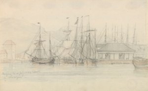 Bergenin satama tekijältä Johan Christian Dahl