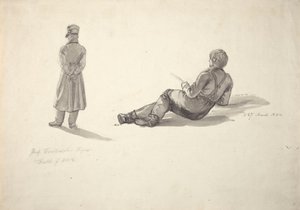Caspar David Friedrich; Kalastava mies tekijältä Johan Christian Dahl