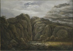 Norjan vuoristomaisema, 1819 tekijältä Johan Christian Dahl