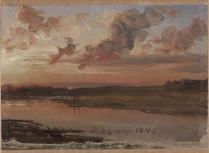 Elbe illalla tekijältä Johan Christian Dahl