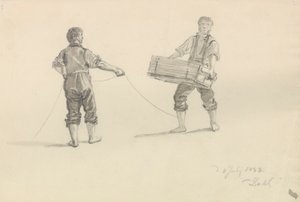 Kaksi miestä tekijältä Johan Christian Dahl