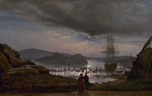 Näkymä Vaekerosta lähellä Christianiaa tekijältä Johan Christian Dahl