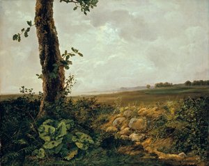 Näkymä lähellä Prestø tekijältä Johan Christian Dahl