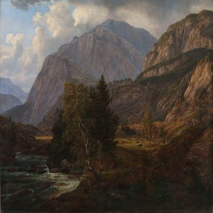 Näkymä Fortundalenista tekijältä Johan Christian Dahl