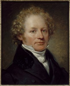 Muotokuva Per Daniel Amadeus Atterbomista (1790-1855), kirjoittanut Sandberg, Johan Gustaf (1782-1854). Öljy puulle