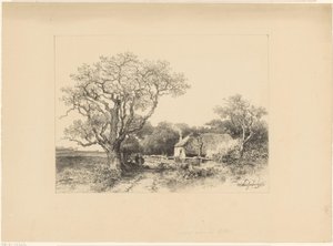 Maisema maatilan kanssa