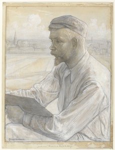 Taidemaalari Ferdinand Hart Nibbrigin muotokuva tekijältä Johan Henri Gustaaf Cohen Gosschalk