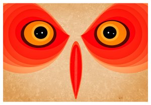 Pöllö, 2015 (digitaalinen taide) tekijältä Johan Lilja