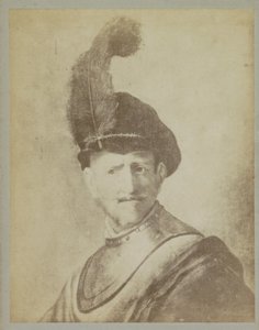 Valokuvakopio maalauksesta "Miehen muotokuva, ehkä Rembrandtin isä, Harmen Gerritsz. van Rijn, kirjoittanut Rembrandt Harmensz. Reinistä Musee d