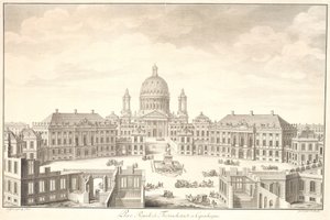 Place Royale Friedrichstadtista Kööpenhaminaan tekijältä Johan Martin Preisler