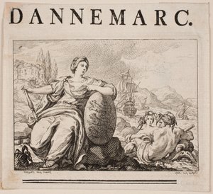 Vinjet til P. H. Mallet: Tanskan historia I, 1758