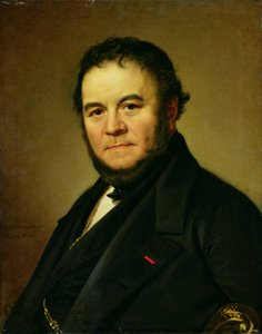 Muotokuva Marie Henri Beylesta, joka tunnetaan nimellä Stendhal (1783-1842) 1840