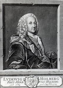 Ludvig Holberg, kaiverrus Johann Martin Bernigerothin, 1757 tekijältä Johan Roselius