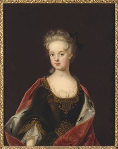 Marie Leczinska, reine de France - Muotokuva Marie Leszczynskasta, Ranskan kuningattaresta (1703-1768), kirjoittanut Starbus, Johan (1679-1724). Öljy kankaalle tekijältä Johan Starbus